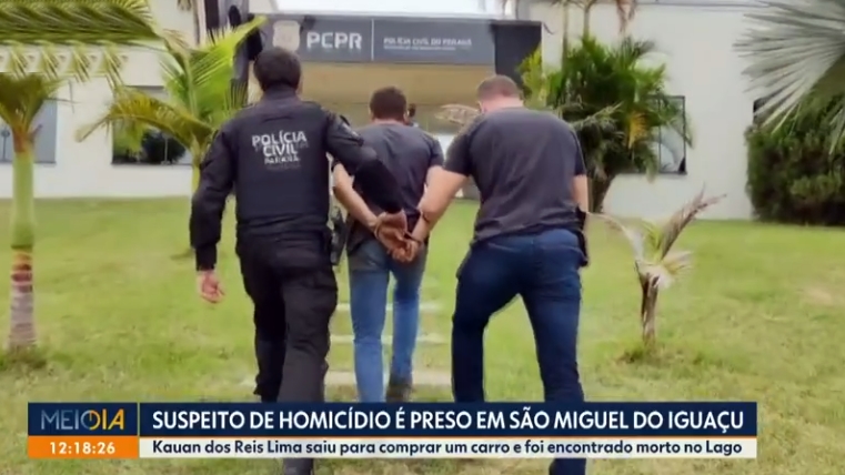 Primo de jovem encontrado morto no Lago de Itaipu é preso suspeito de cometer o crime