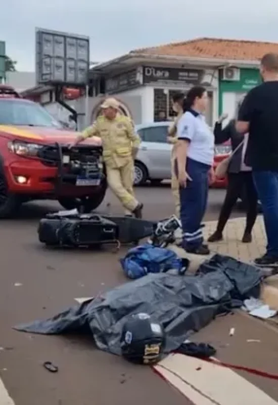 Acidente envolve camionete e Scooter e faz vitima fatal