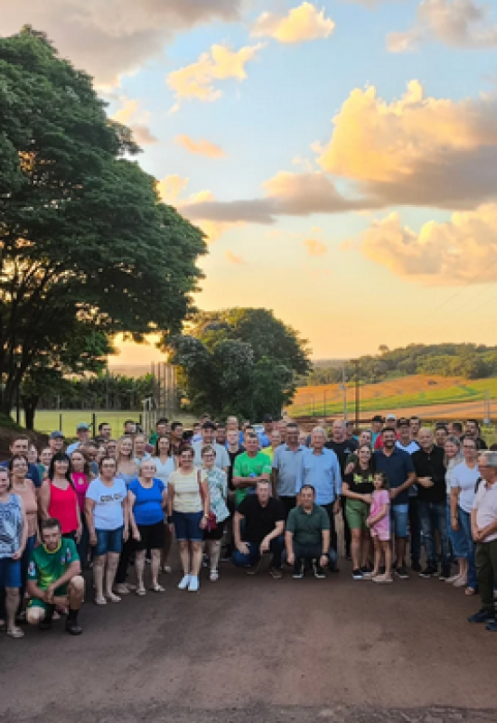 Prefeitura entrega oficialmente recape asfáltico na Linha Palmital