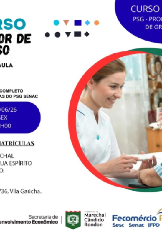 Abertas as inscrições para curso gratuito de cuidador de idoso