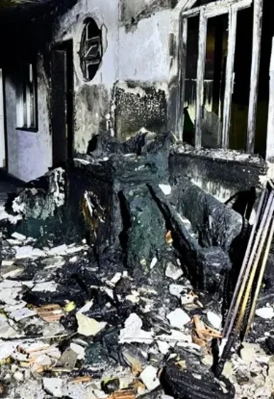 Incêndio na casa paroquial de Ouro Verde do Oeste