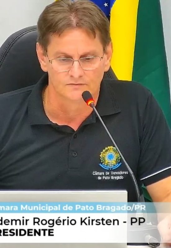 Ademir Kirsten assume presidência da Câmara em Pato Bragado