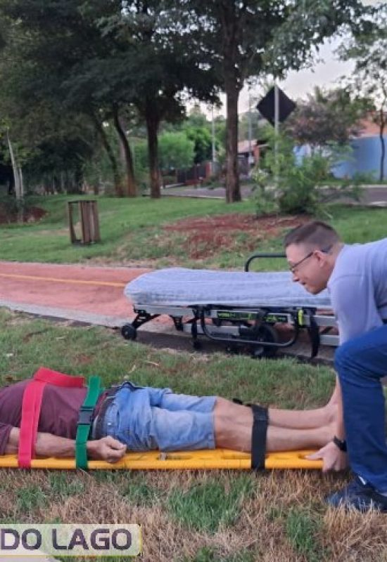 Homem é encontrado ferido às margens da PR-317 após passar a madrugada caído em Santa Helena