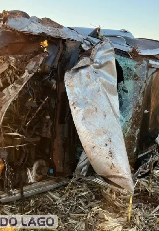 Capotamento no trecho Entre Rios/Santa Helena faz vitima fatal